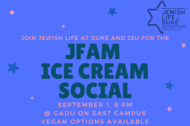 JFAM Ice Cream Social 8pm Gilbert-Addoms Down Under Vegan options available